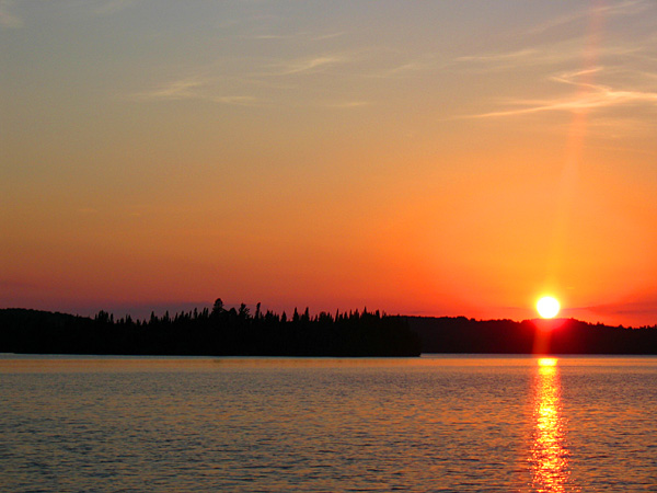 Sunset on Lake Desor, Isle Royale, Lake Superior