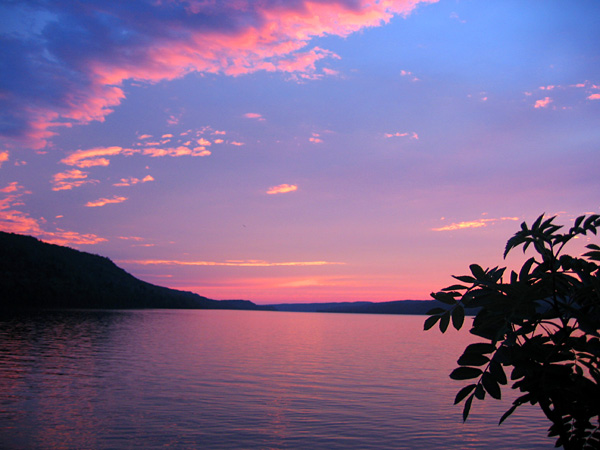 After the windstorm nearly destroyed our camp, we were treated to a lovely sunset.