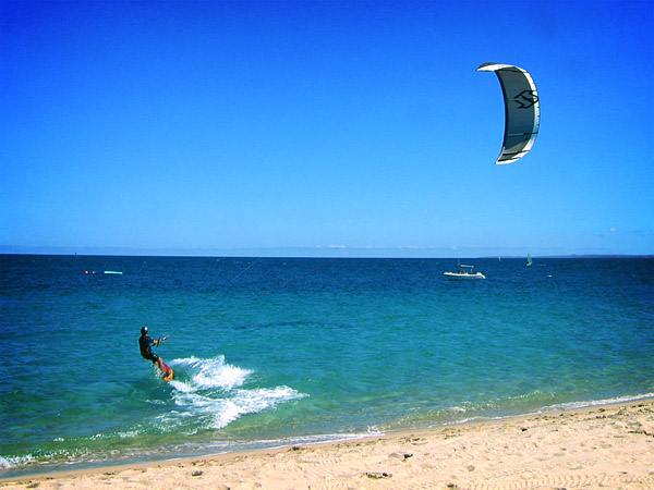 René Kiteboarding in Los Barriles, Baja California Sur