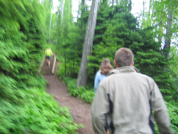 A quick jog along Shovel Point, on Lake Superior in Northern Minnesota