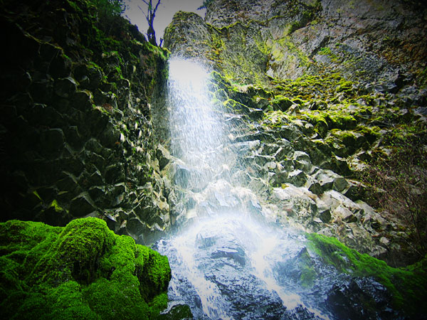 A waterfall near Starvation Creek, on the Oregon side of the Columbia River Gorge