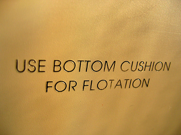 Use Bottom Cushion for Flotation