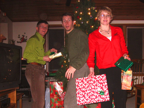 Dane, Tyler and Greta at Christmas